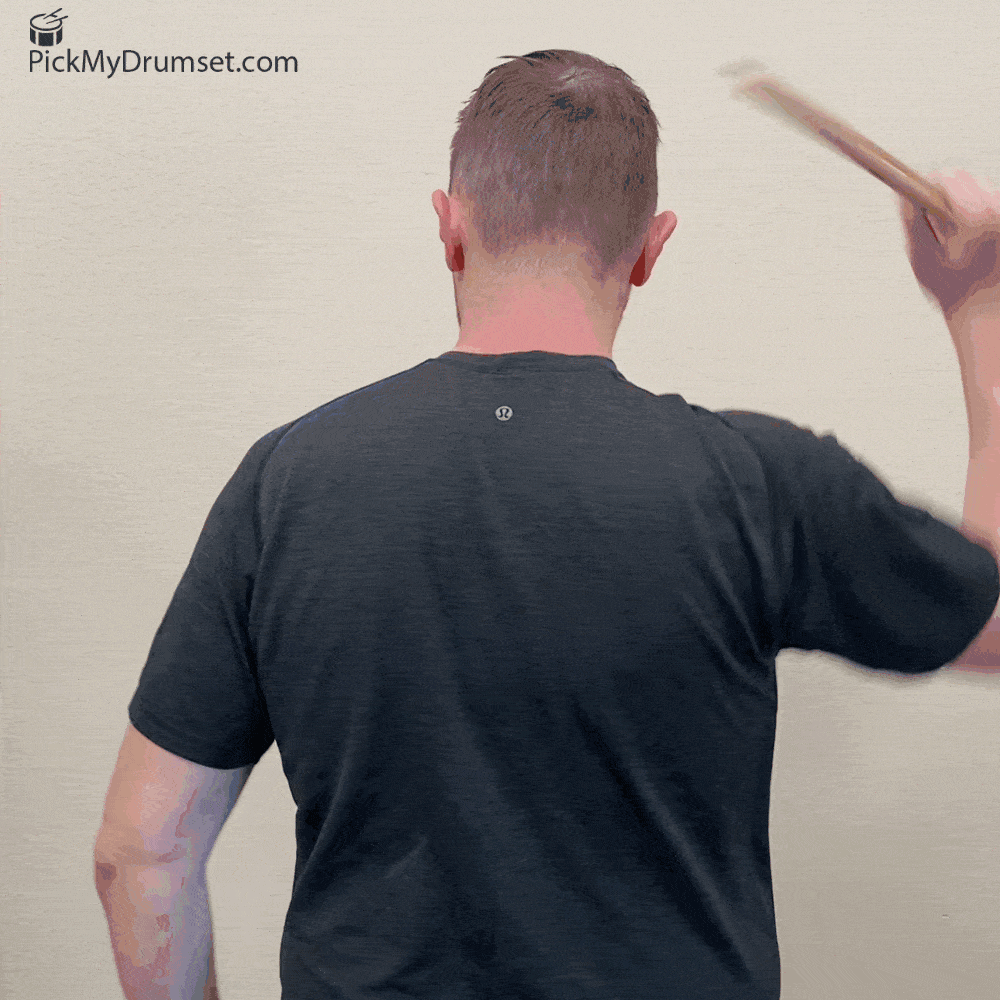 Shoulder Stretch With Sticks for Drummers